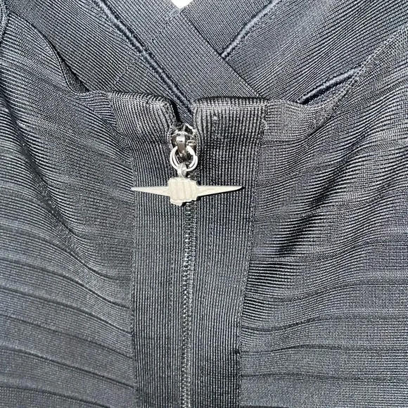 Authentic Herve Leger Black Bodycon Dress XS - Picture 6 of 6